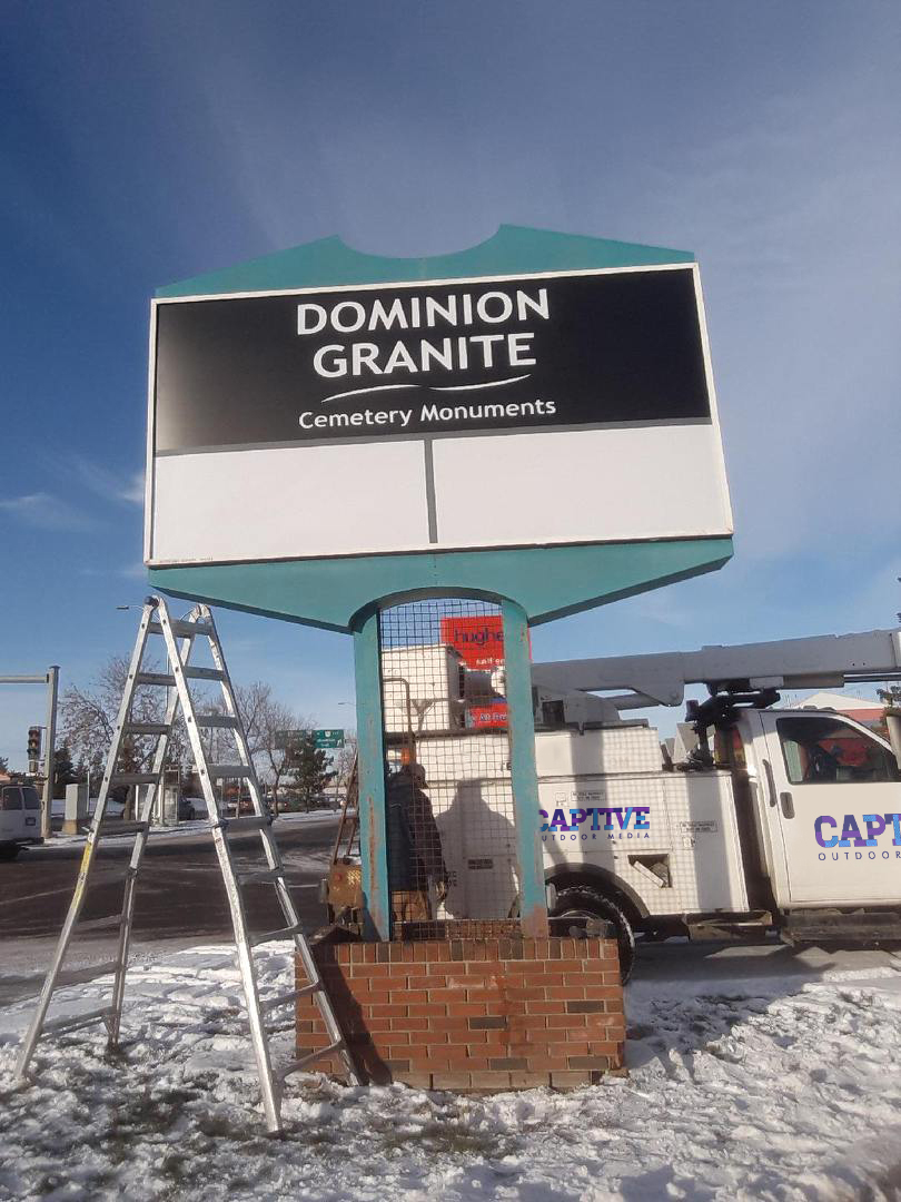 Outdoor Dominion Sign board